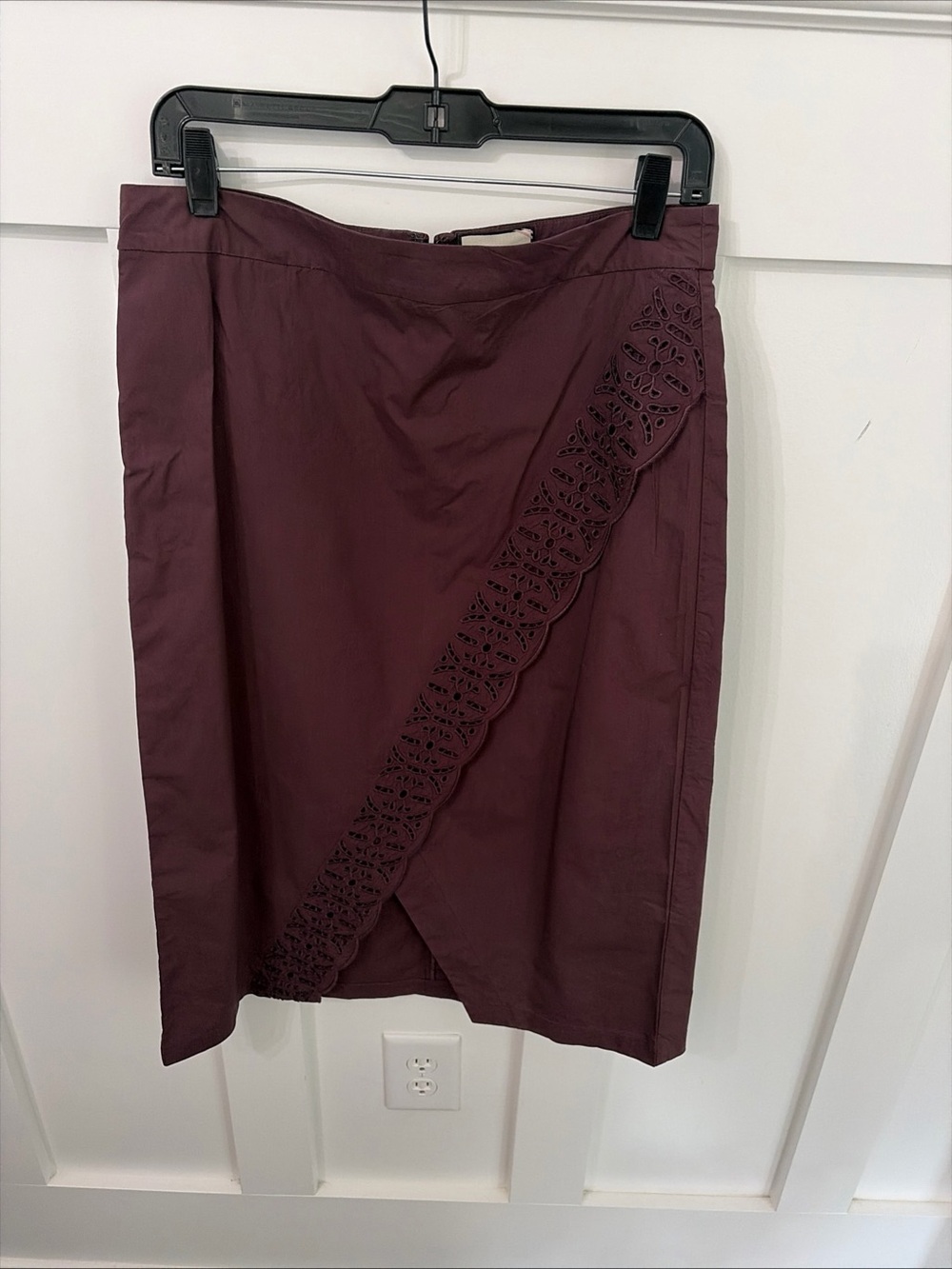 Tuckernuck Townes eyelet crossover midi skirt